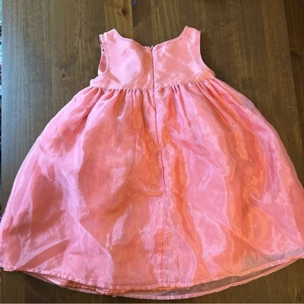 Old Navy Coral Rosette Tulle Party Dress | 4T